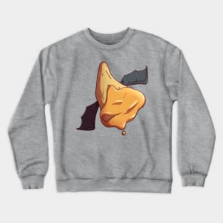 Nacho Bat Halloween Cute Food Crewneck Sweatshirt